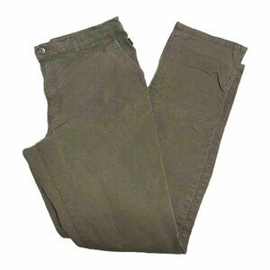 Oakley Custom Fit Grey Greenish Chino Trousers Mens Size W36 L32  Stretch Zip